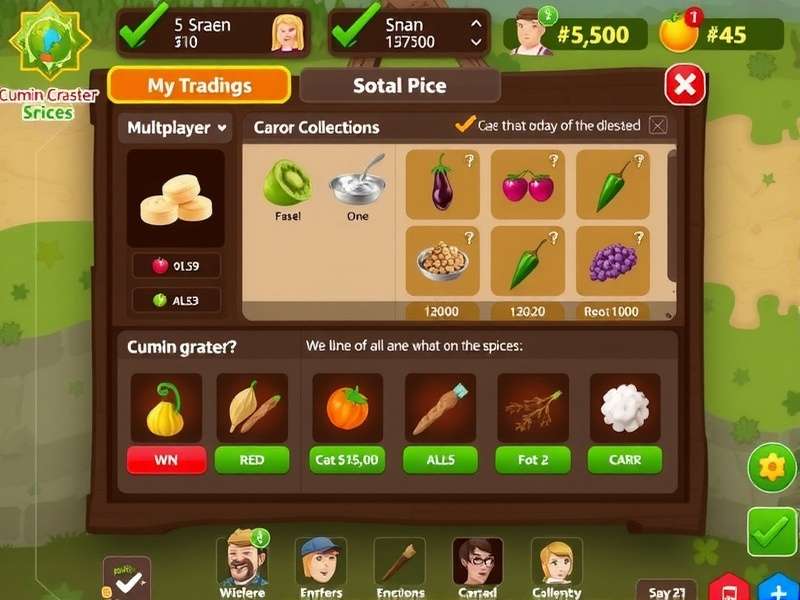 Cumin Crusher Pro gameplay screenshot showing spice collection mechanics